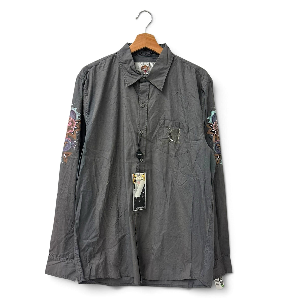 Vintage Ed Hardy Button Up Shirt L