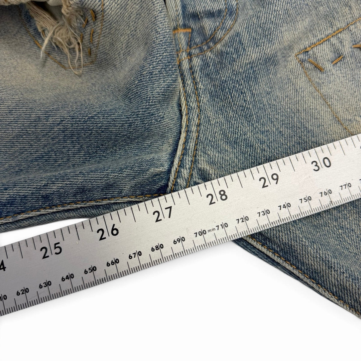 Levi 501 Patch Work Repaired Jeans 32x28