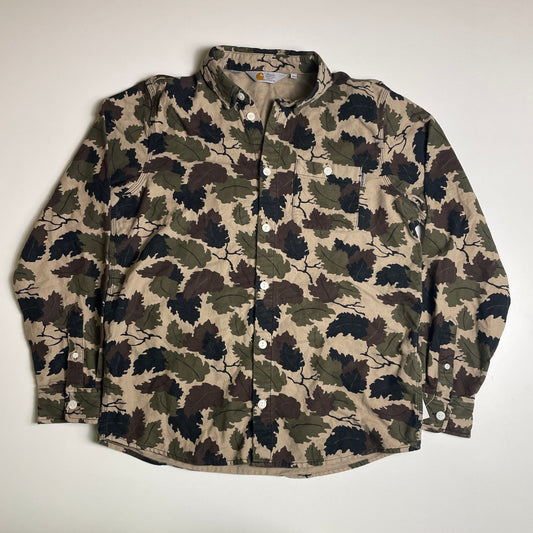 Carhartt WIP camo fleece button up M