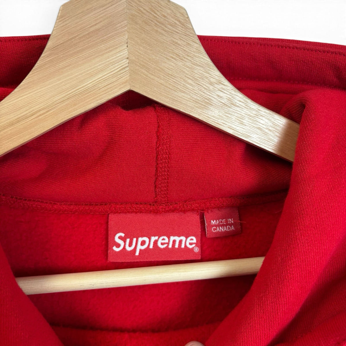 New Patent/Chenille Arc Logo Hooded Sweatshirt Red FW17 M (Copy)