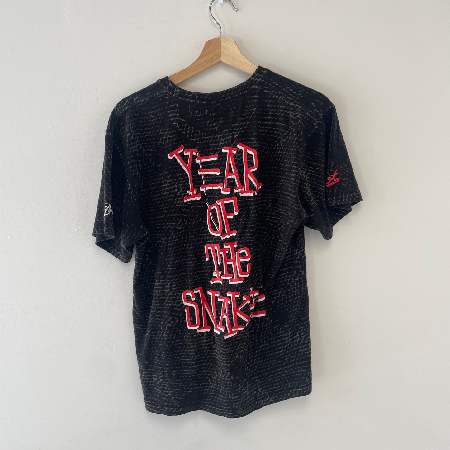 Stussy x CLOT year of the snake t shirt black M