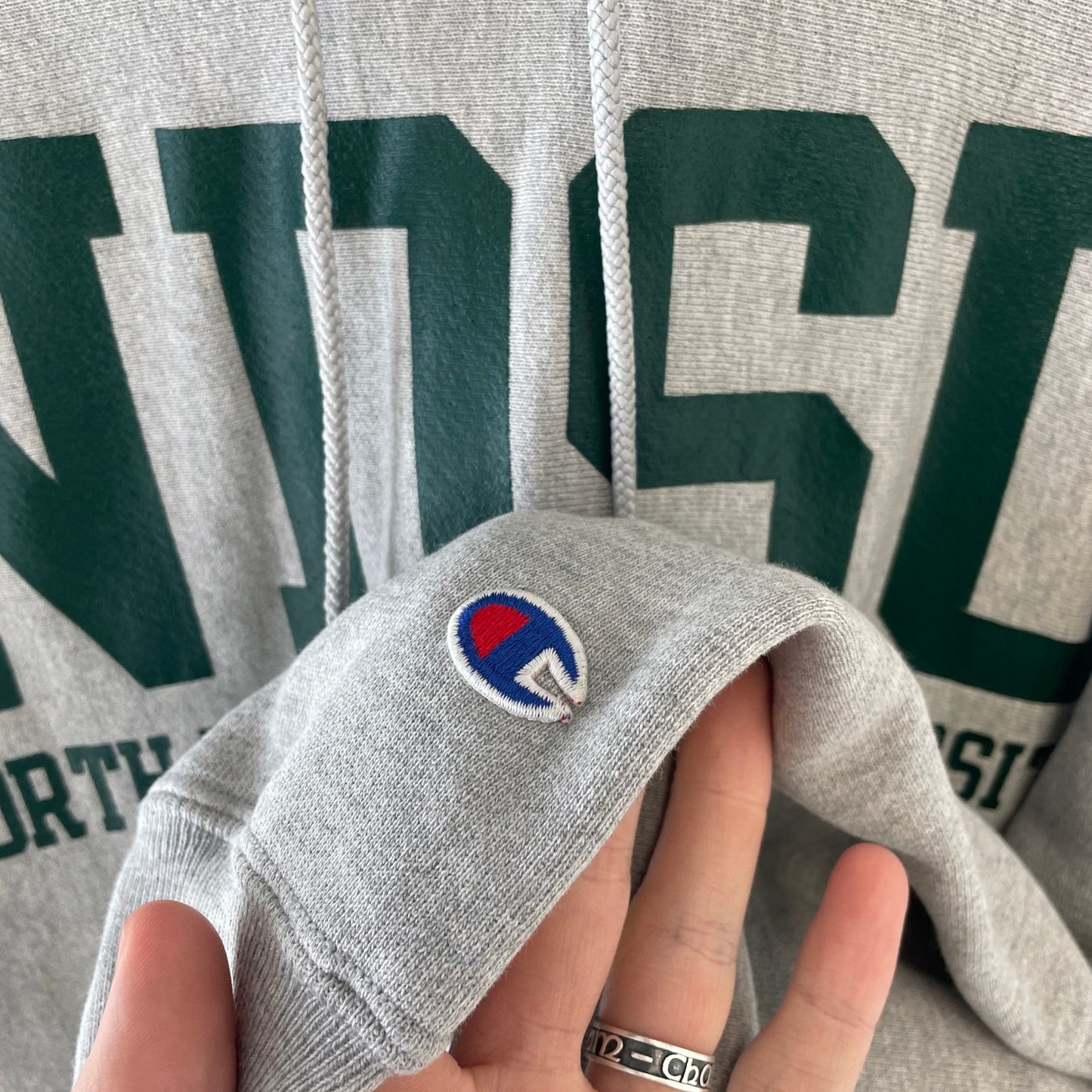 Champion vintage 90s NDSU university hoodie M