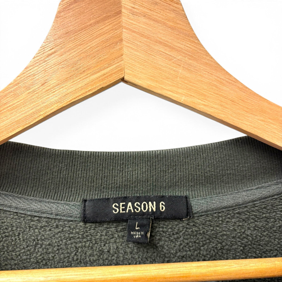 YZY Season 6 Olive Crewneck L