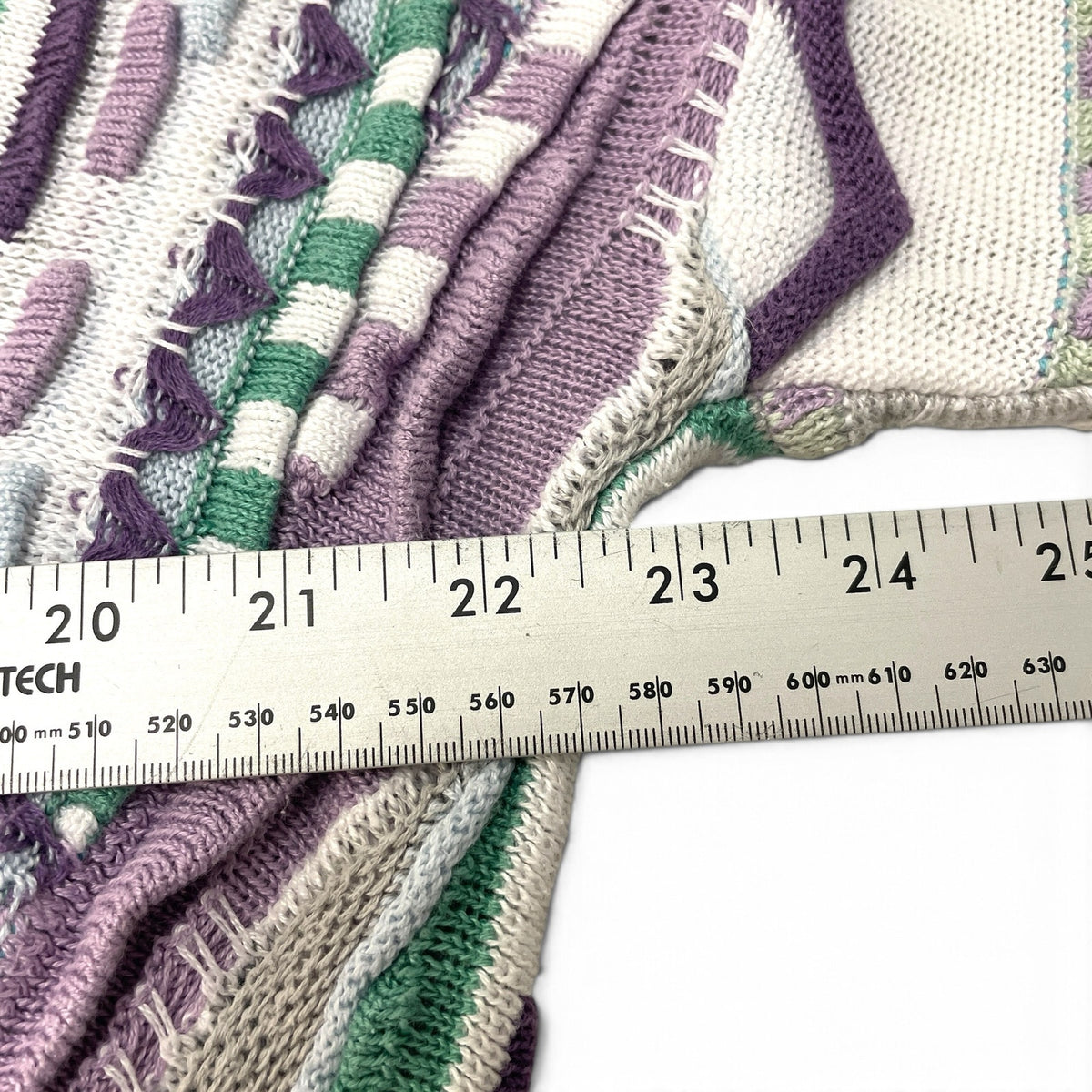 Vintage Tundra 3D Cable Knit V Neck Sweater