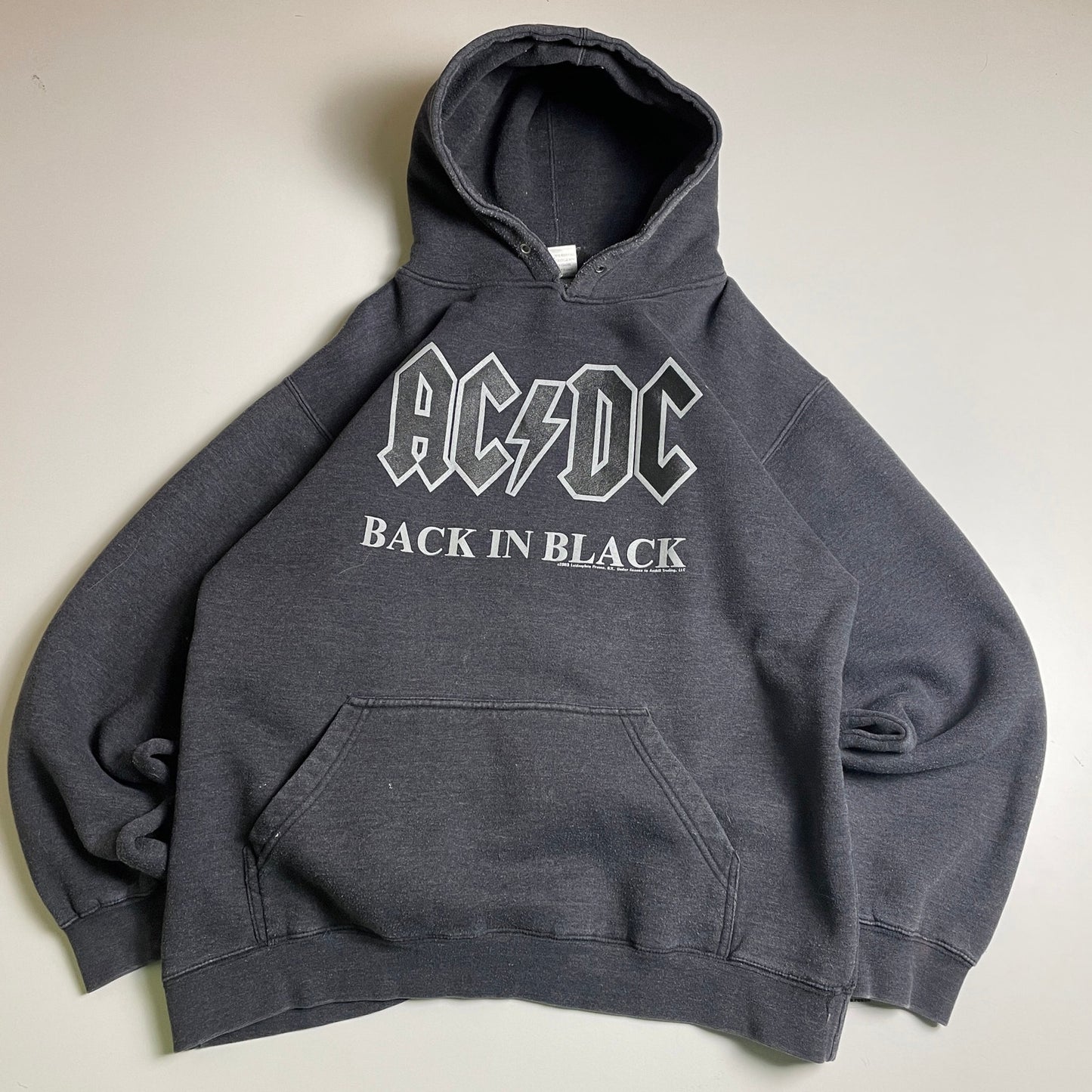 Vintage AC/DC 2006 back in black hoodie L