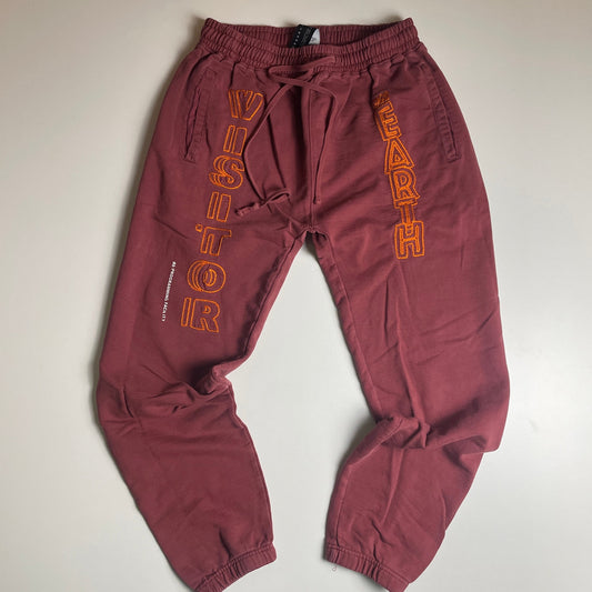 Visitor on earth printed sweatpants M