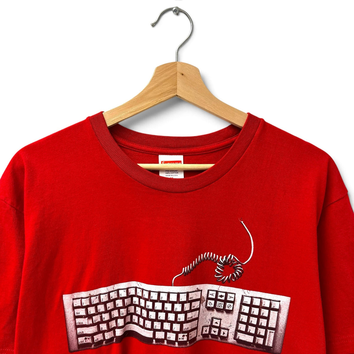 Supreme Keyboard Tee Red SS19 M