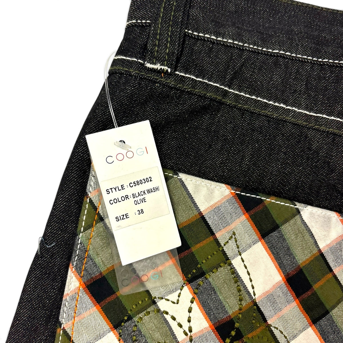 New Vintage Coogi Spade Print Baggy Jeans 38