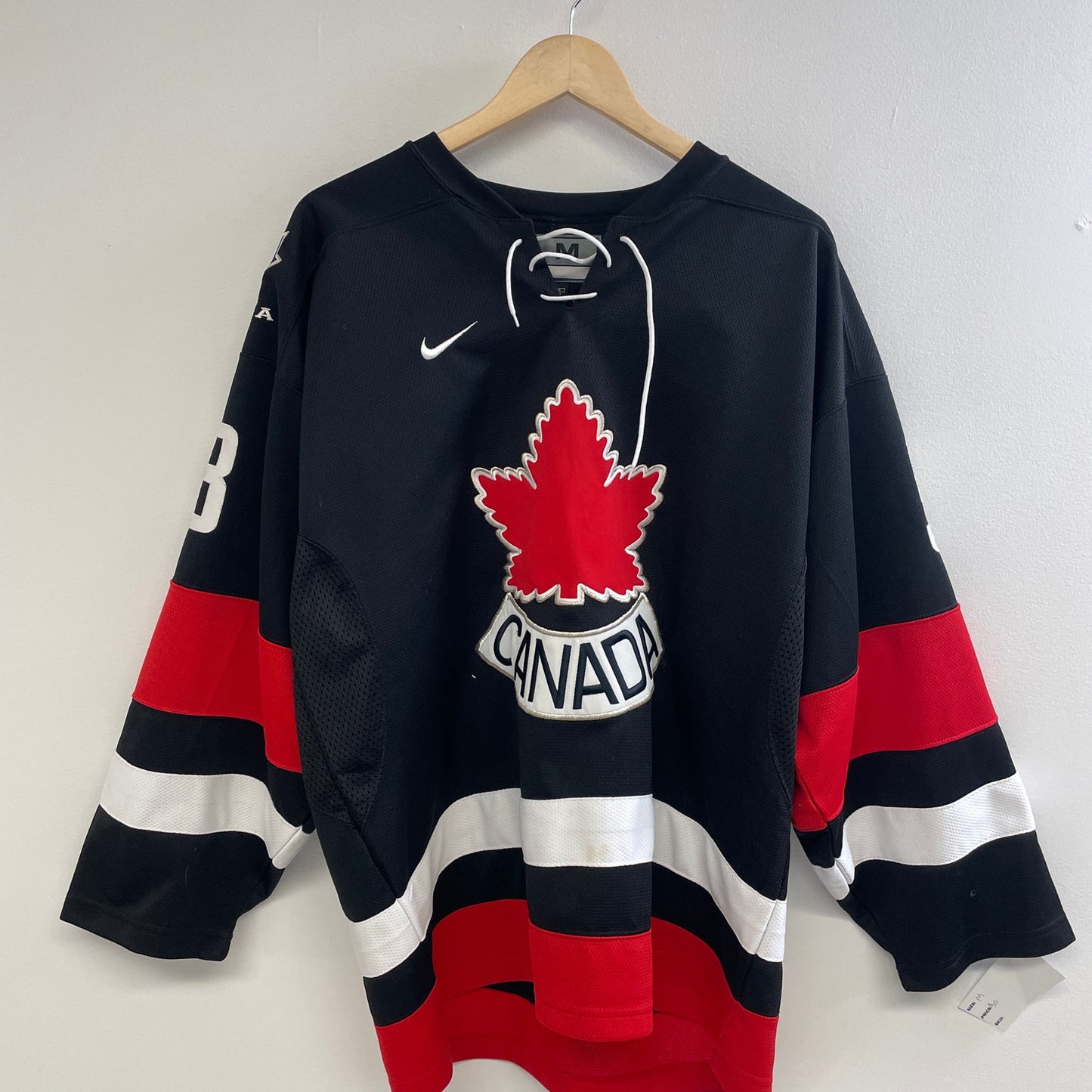 Vintage Nike Team canada hockey jersey black M