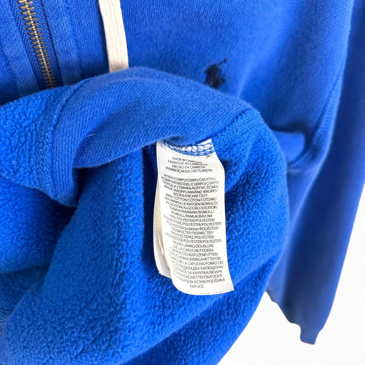 Polo Ralph Lauren Blue Full Zip Hoodie M