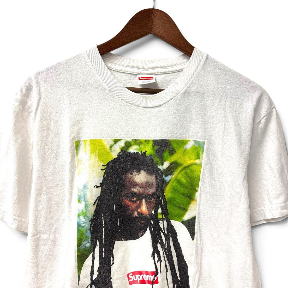 Supreme Buju Banton White Tee SS19 M