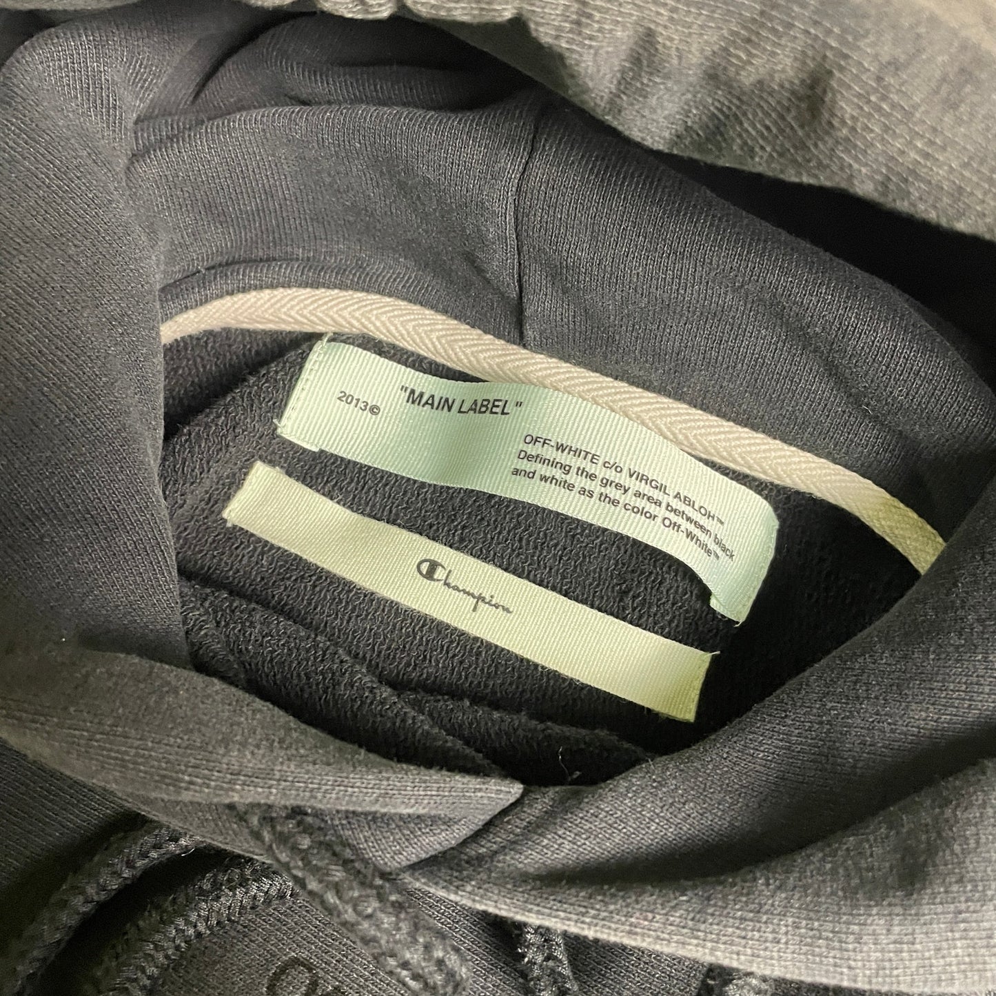 Offwhite x champion hoodie