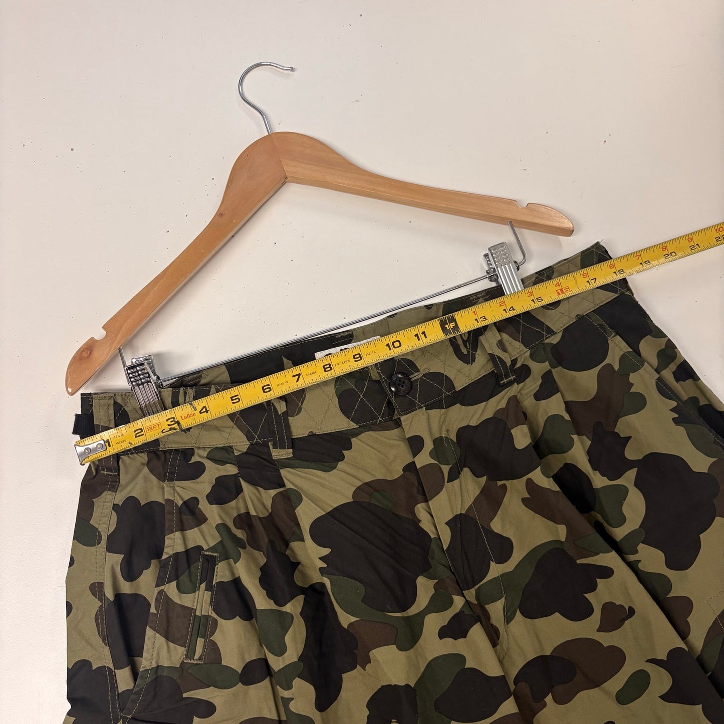BAPE 6 pocket Camo cargo tobi parachute pants Medium