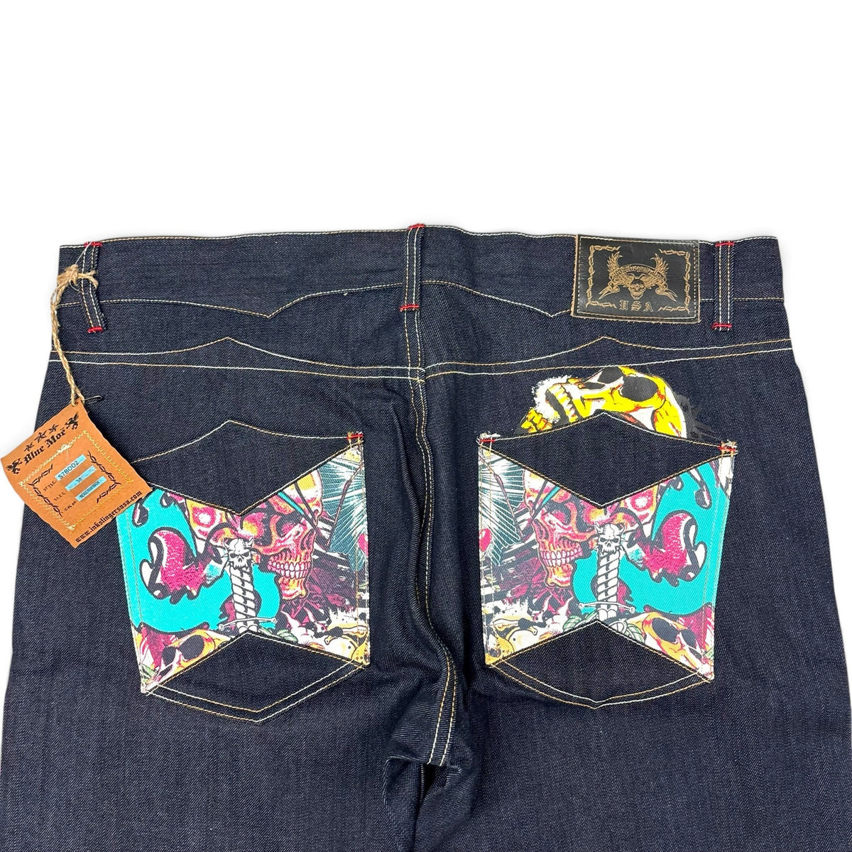 New Vintage Ink Slingers USA Jeans 38
