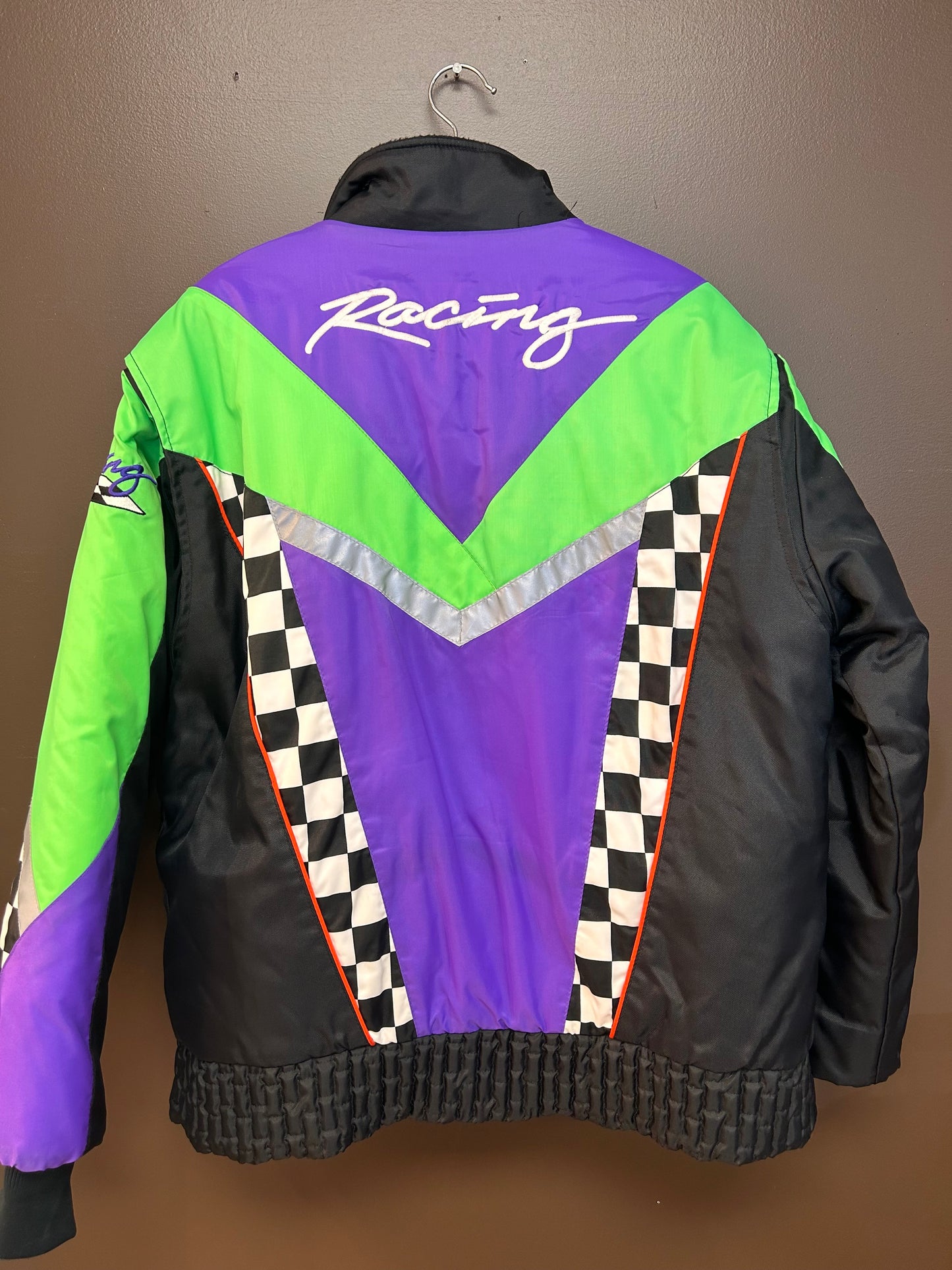 Vintage Black Racing Jacket XL