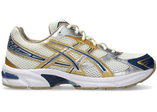 ASICS Gel-1130 Cream Pure Silver Gold Blue Size: 11