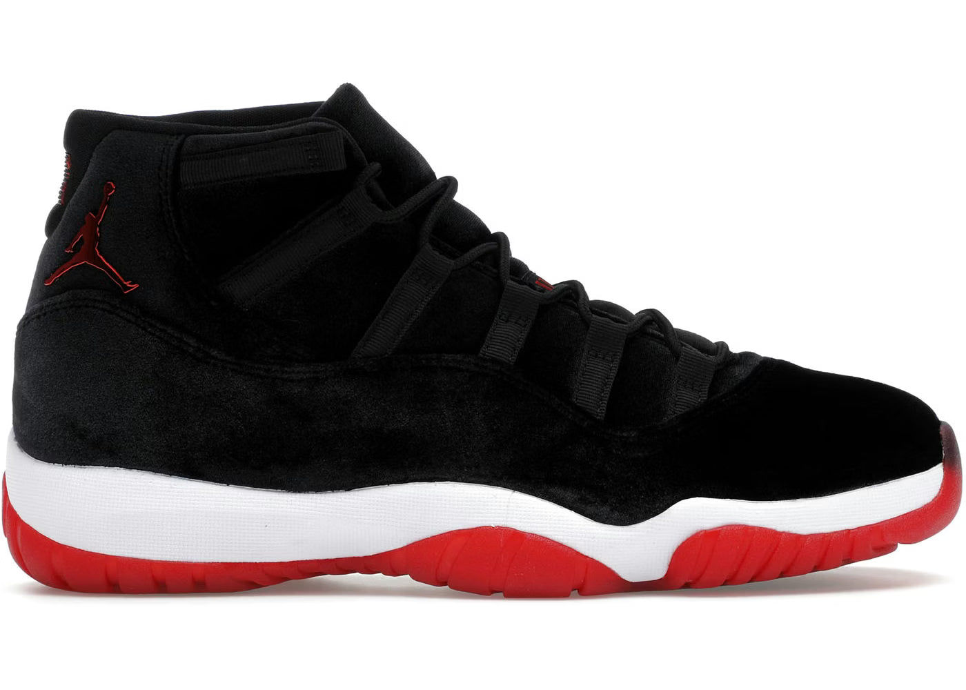 Jordan 11 Retro Bred Velvet Size: 9.5/11W