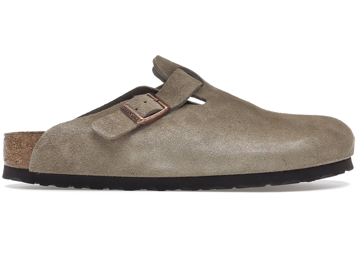 Birkenstock Boston Taupe Suede Size: 13