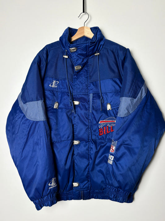 Vintage buffalo bills 90 pro line logo athletic puffer jacket L