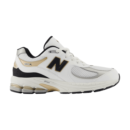 New Balance 2002R White Black Gold Size: 7/8.5w