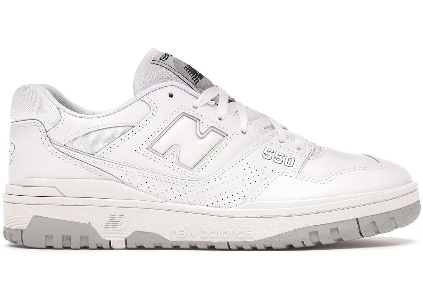 New Balance 550 White Grey Size: 11.5