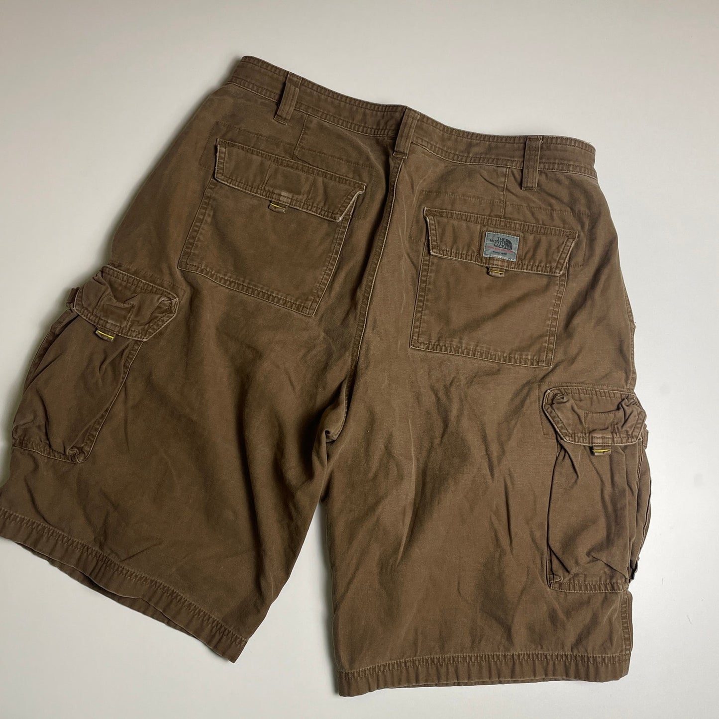 The north face brown cargo shorts 36