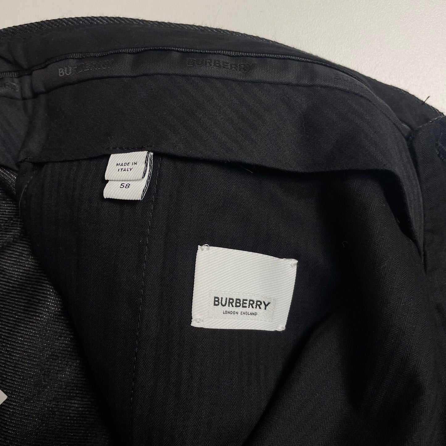 Burberry black runway dress pants NWT