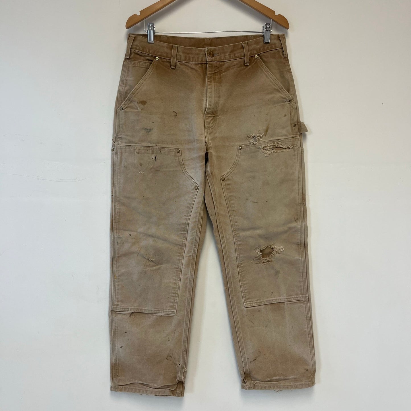 Vintage Carhartt Distressed Double Knees 34