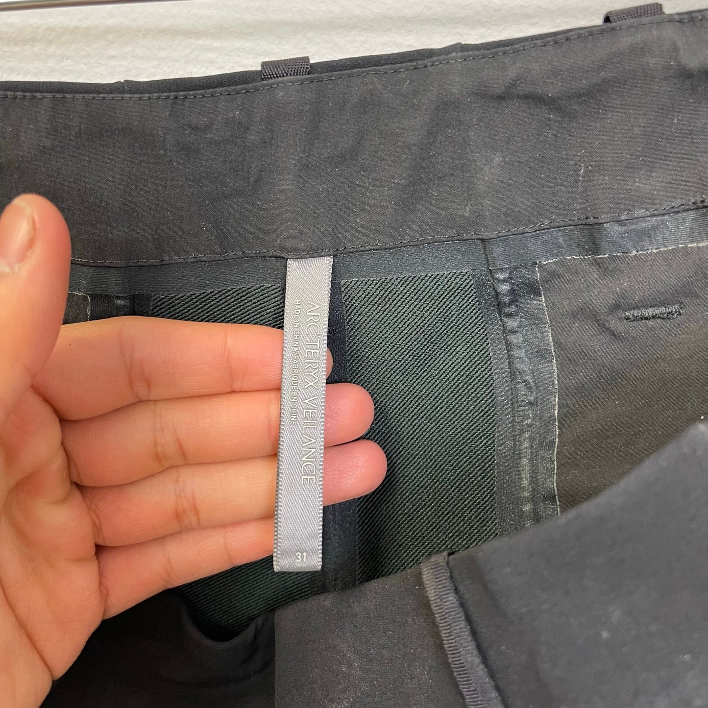 Arcteryx veilance black nylon hiking pants 31