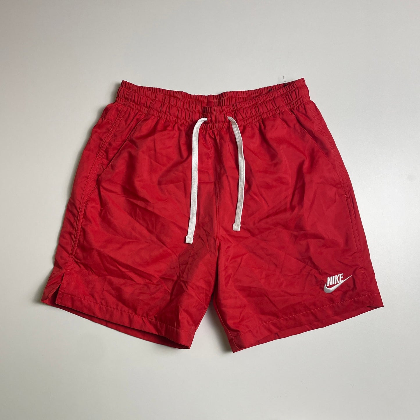 Red nylon Nike athletic shorts XS