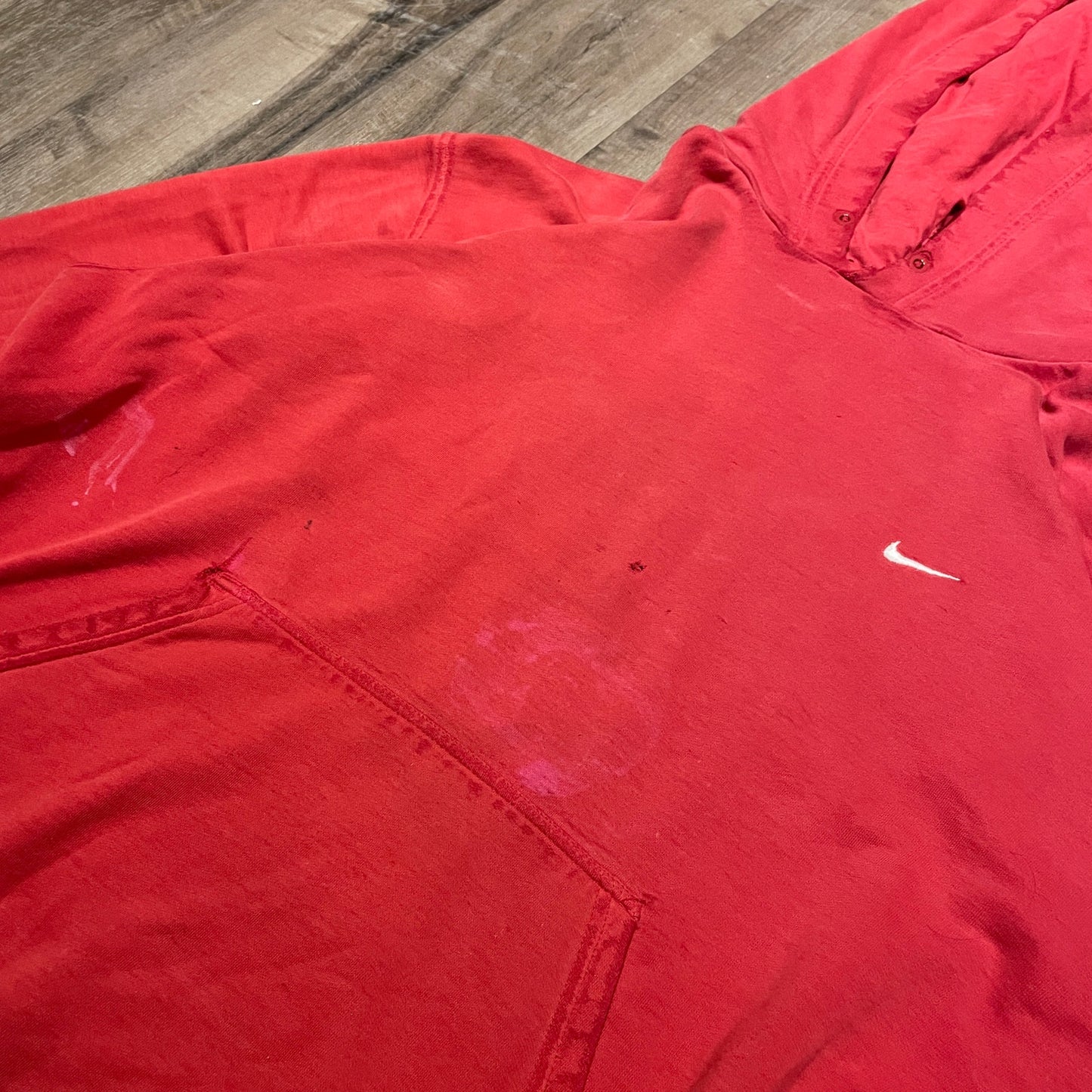 2000s thrashed Nike hoodie XXL