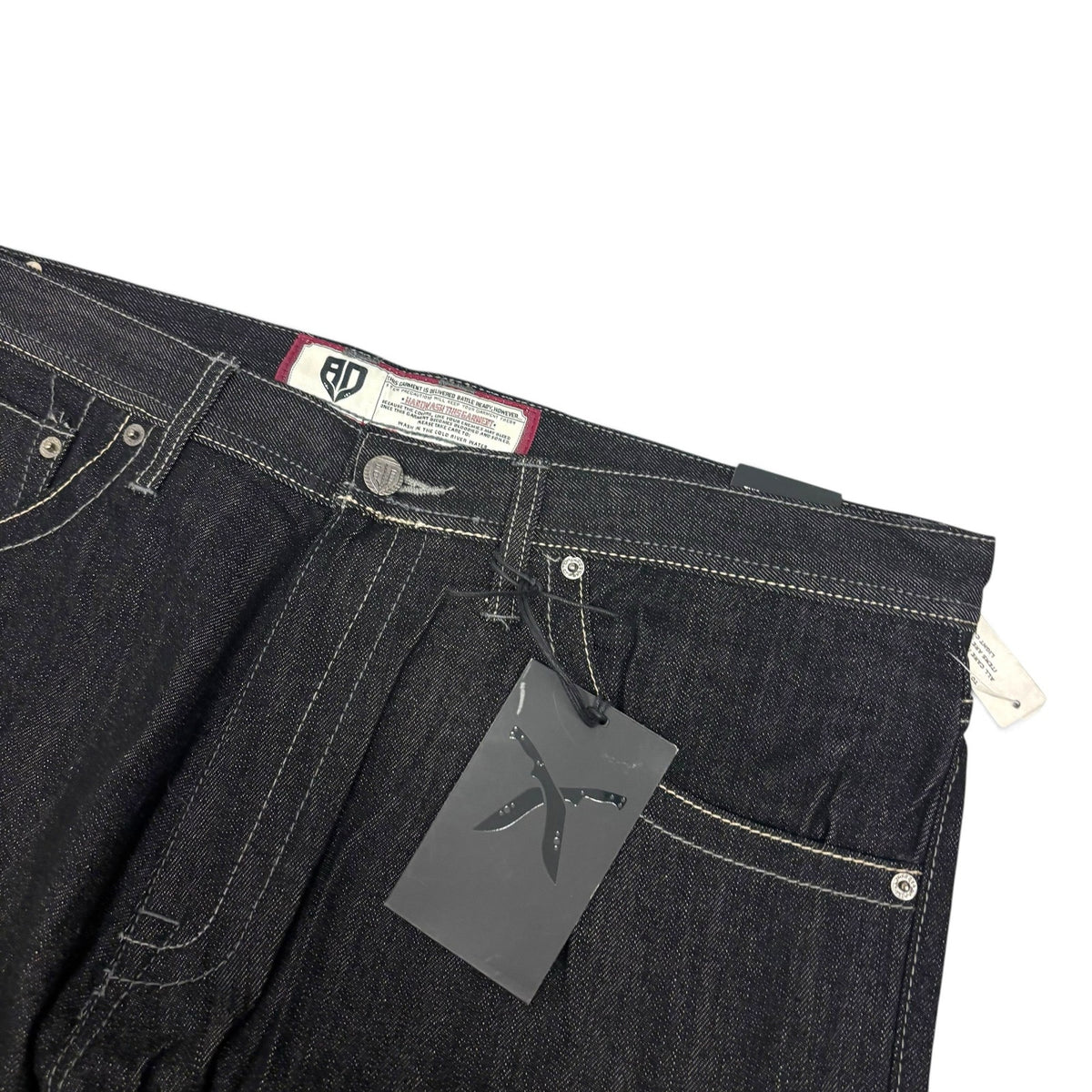 New Vintage Artful Dodge Raw Black Jeans 38