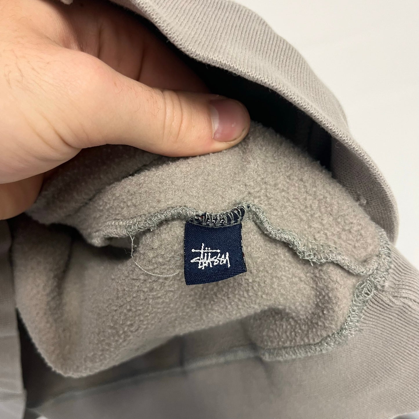 Vintage Stussy Logo Hoodie L