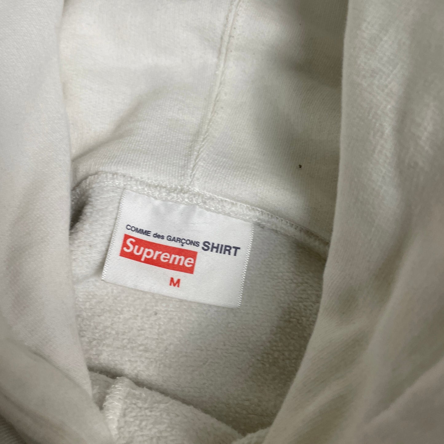 SUPREME x CDG white hoodie