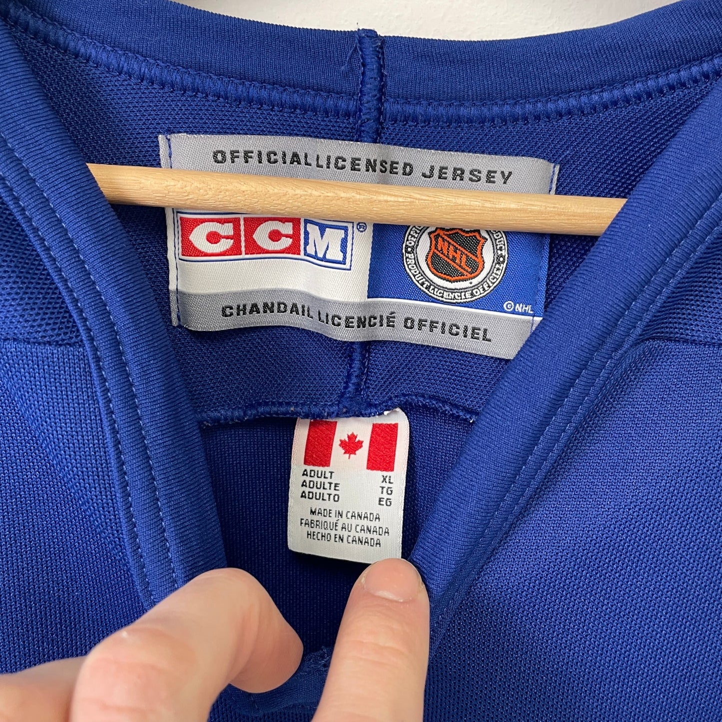 Vintage CCM toronto maple leafs hockey jersey XL