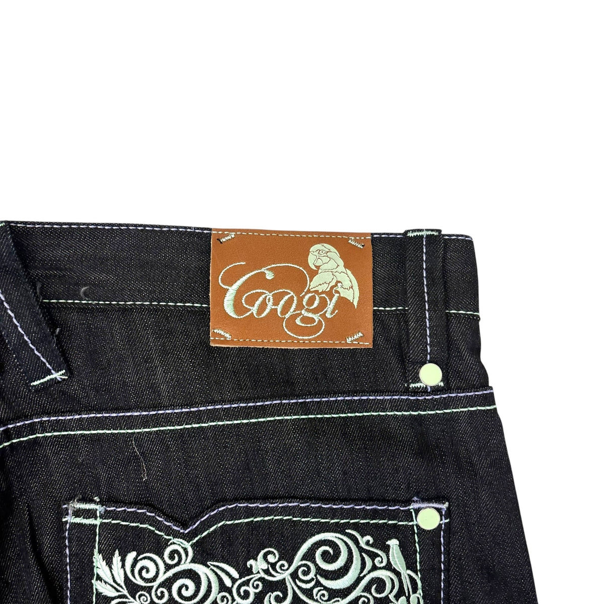 New Y2K Coogi Floral Print Baggy Jeans 38