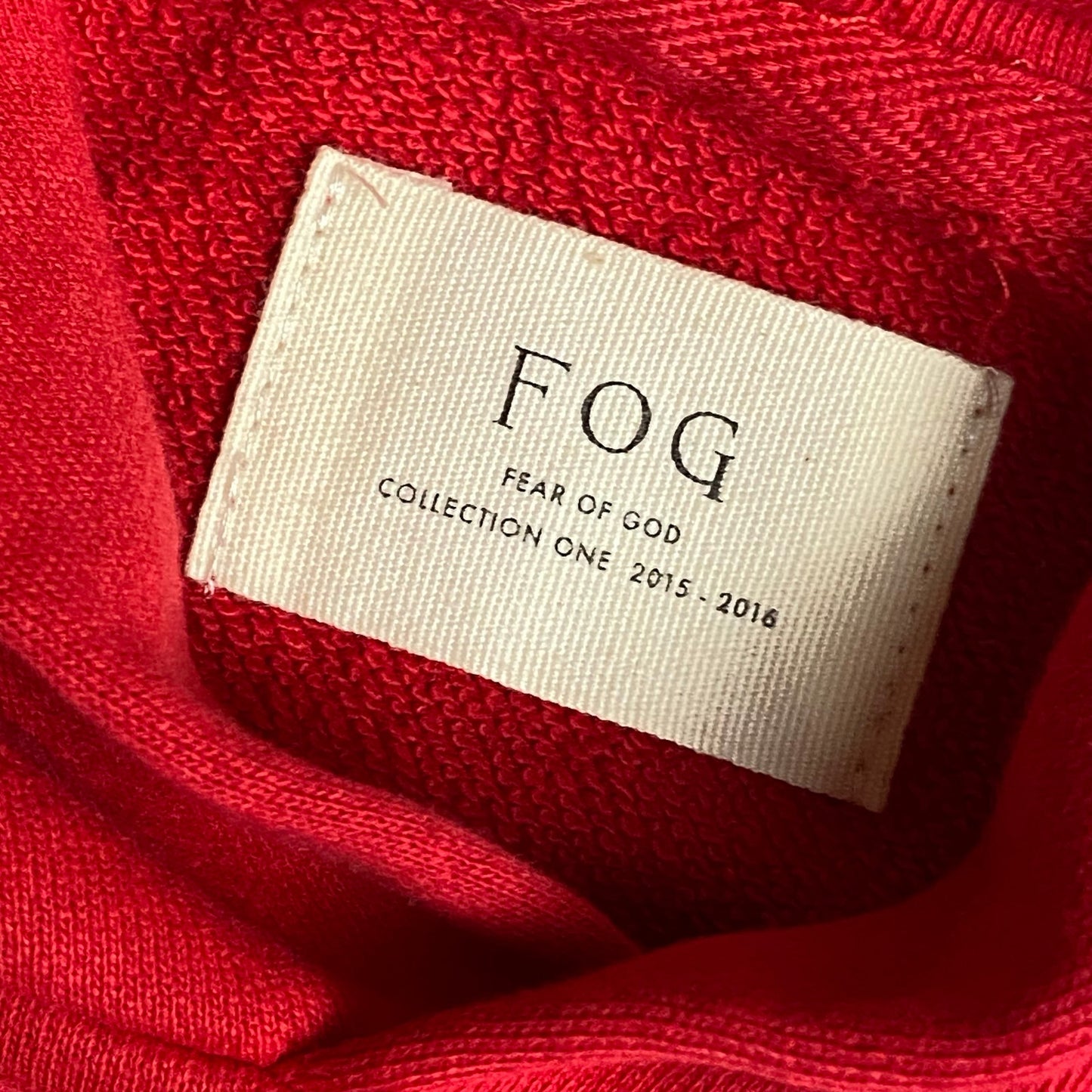 Fear of God FOG 2016 sleeveless hoodie S