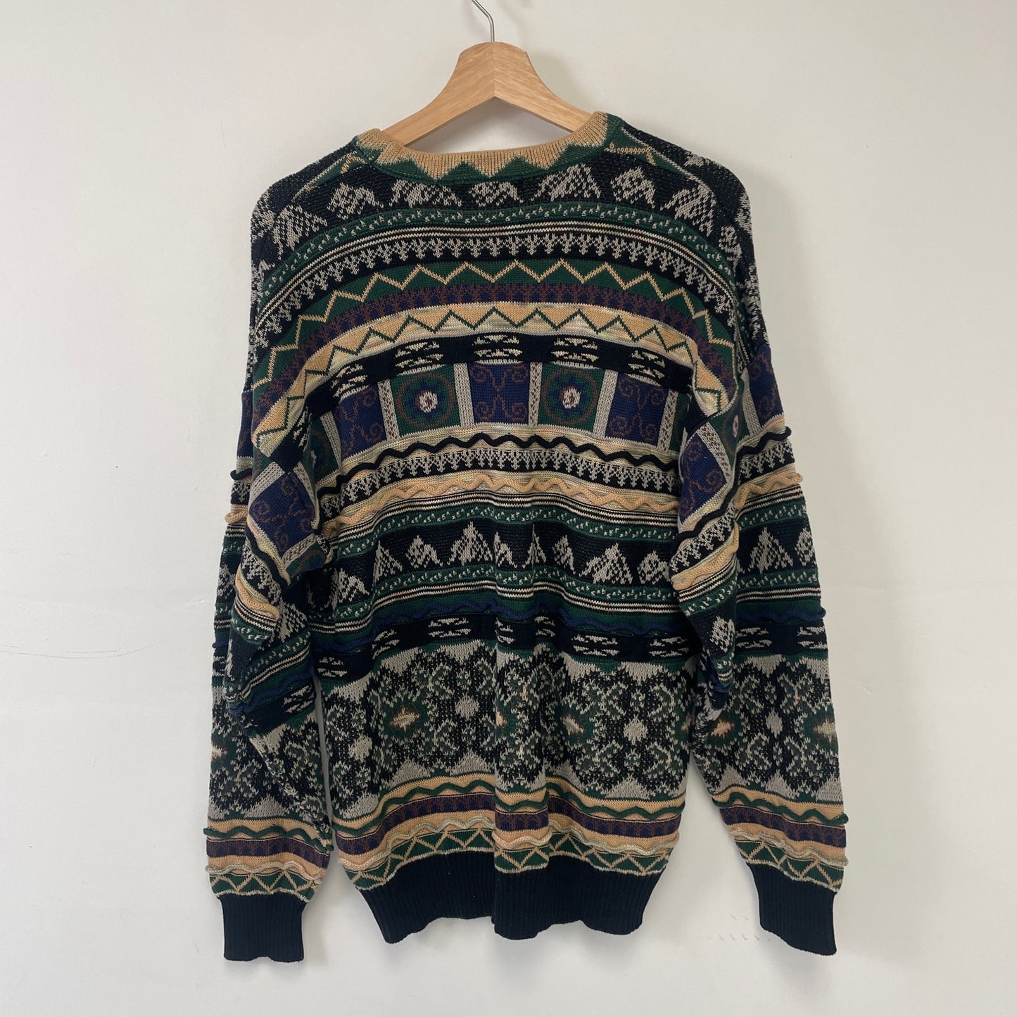 Vintage 3d Knit Sweater XL