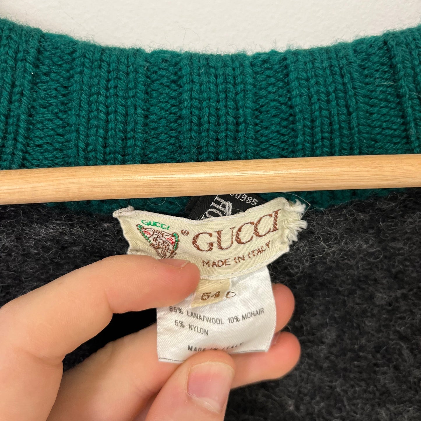 Vintage Gucci Cardigan Sweater Wool L