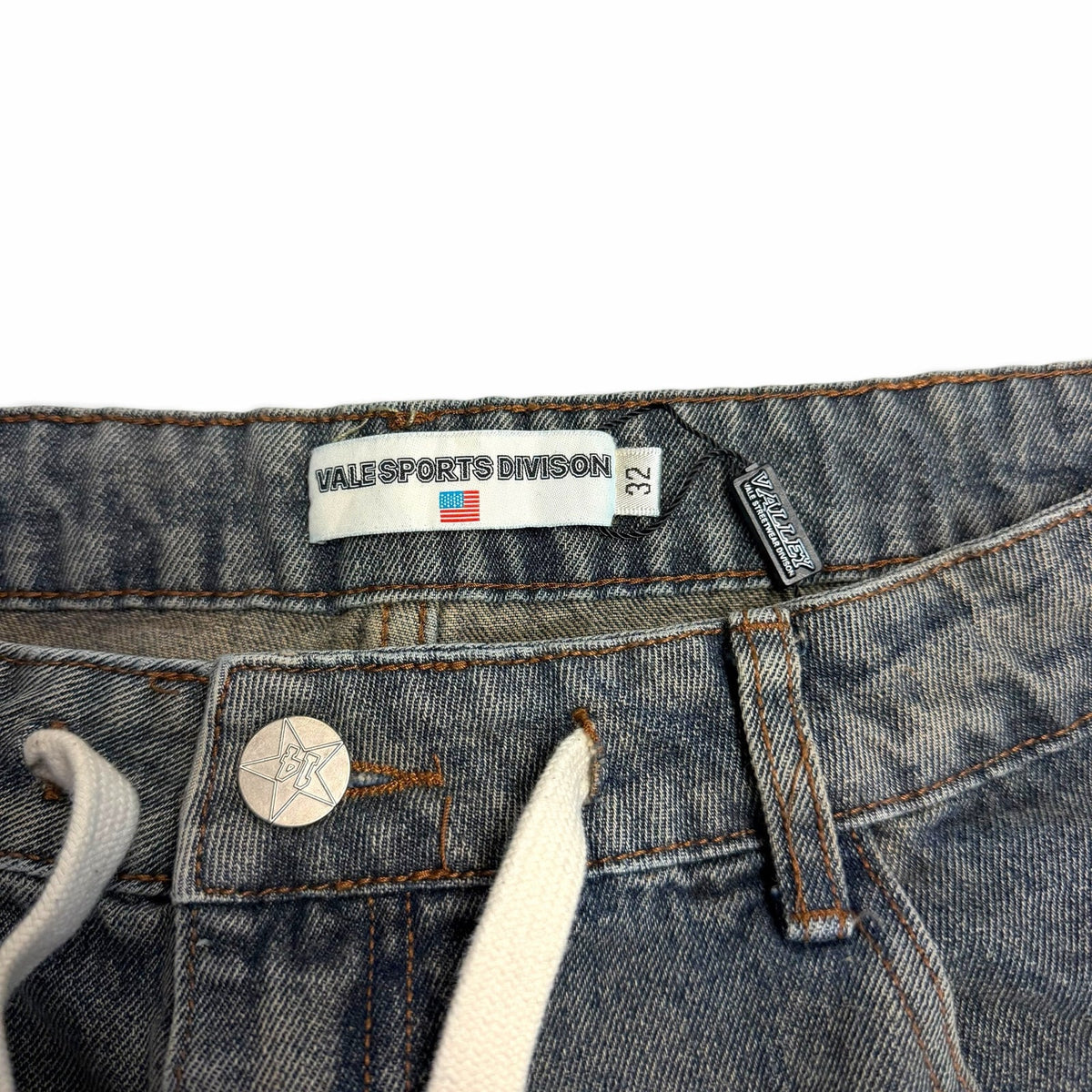 Vale Sports Divison Rhinestone Jorts 32