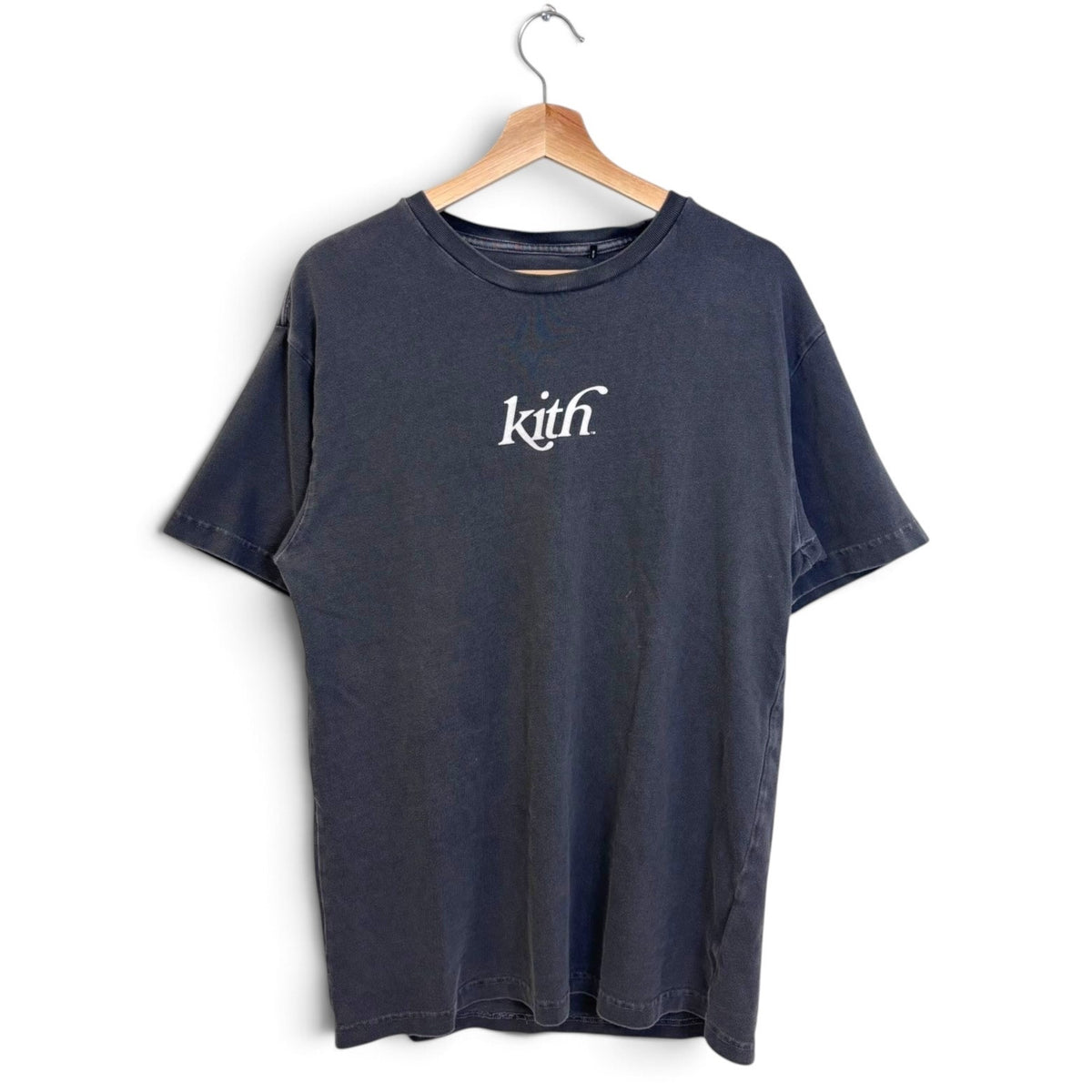 Kith Pigment Dyed Swash Logo Tee M