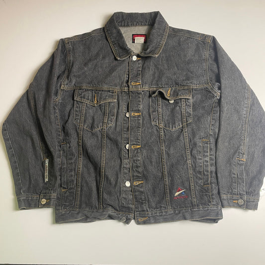 Avirex Y2K faded denim jacket L