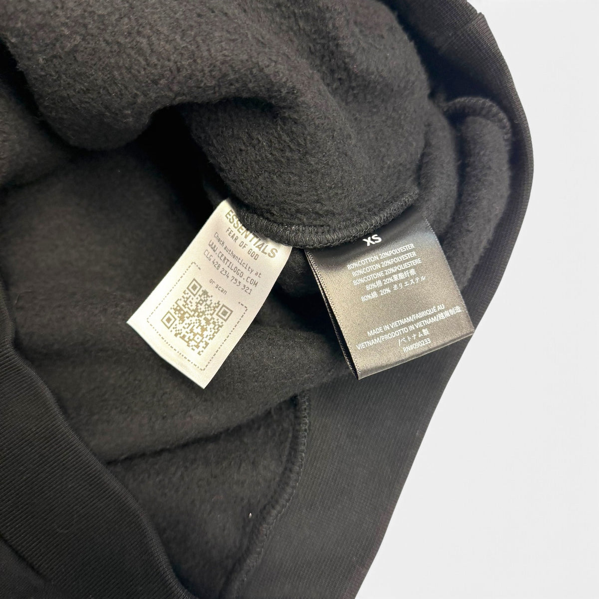 Essentials Fear Of God Sweatshirt Black M