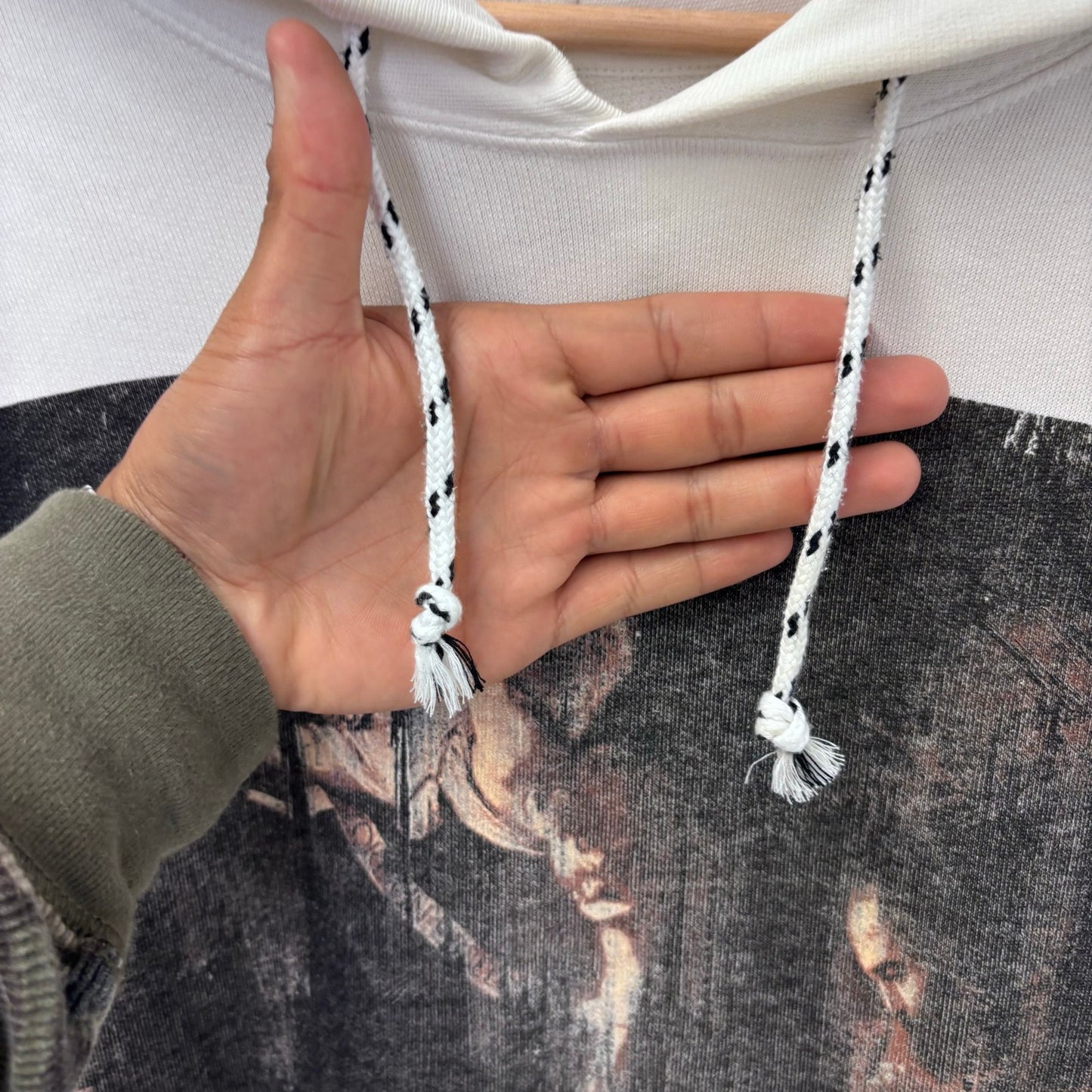 Off-White 2015 Caravaggio Religion Diagonal Hoodie
