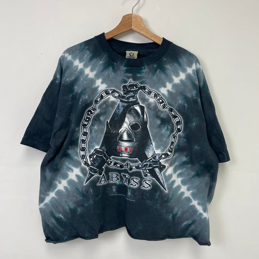 Vintage abyss tna liquid blue wrestling tee cropped XL