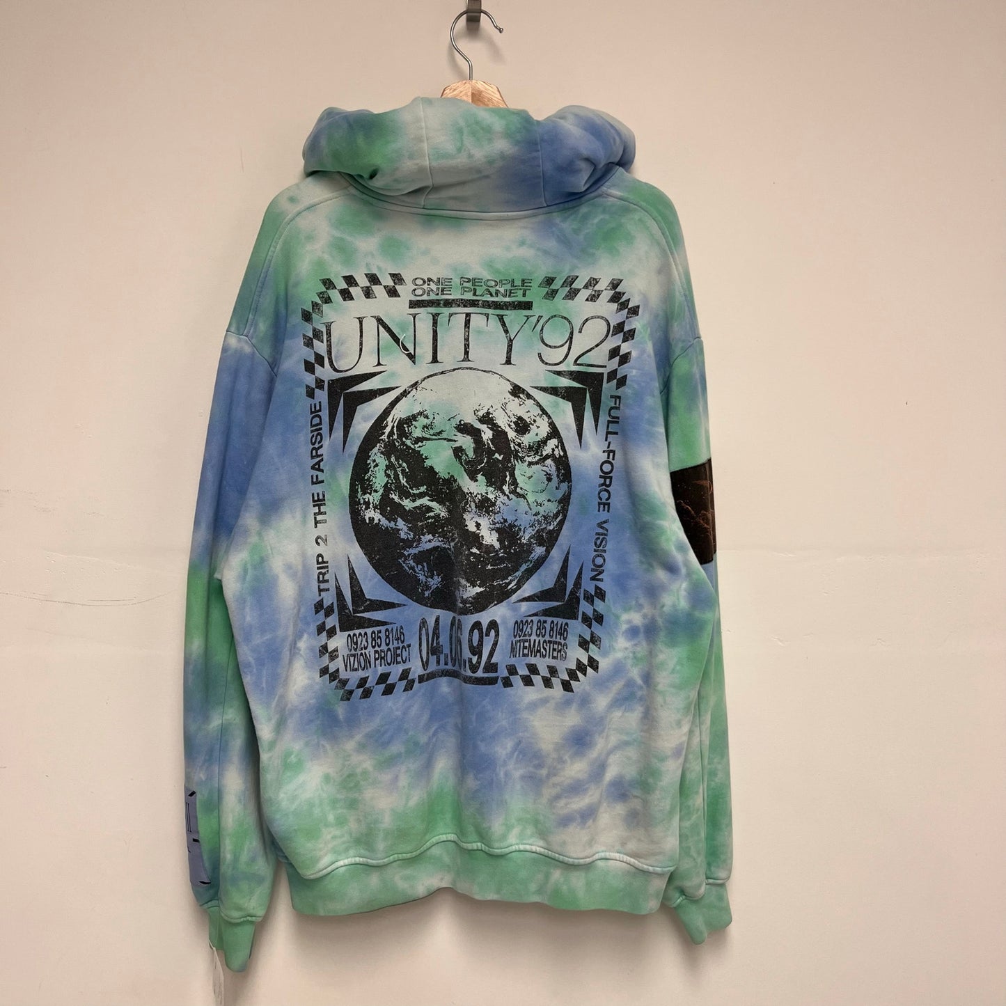 McQ Alexander McQueen Genesis II tie-dye cotton hoodie XL