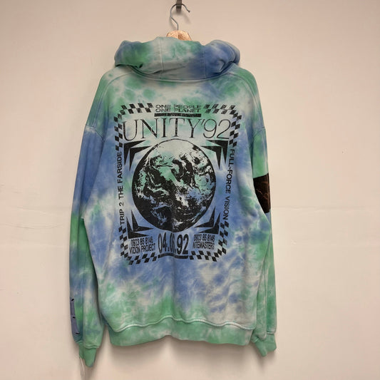 McQ Alexander McQueen Genesis II tie-dye cotton hoodie XL