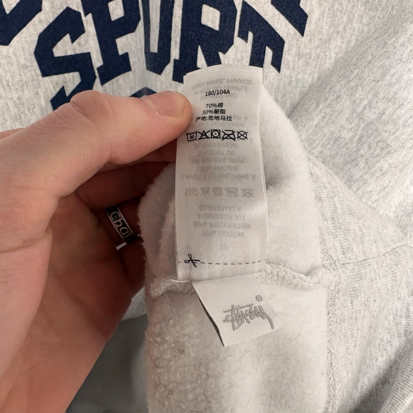 Stüssy 5 Sport crewneck XL