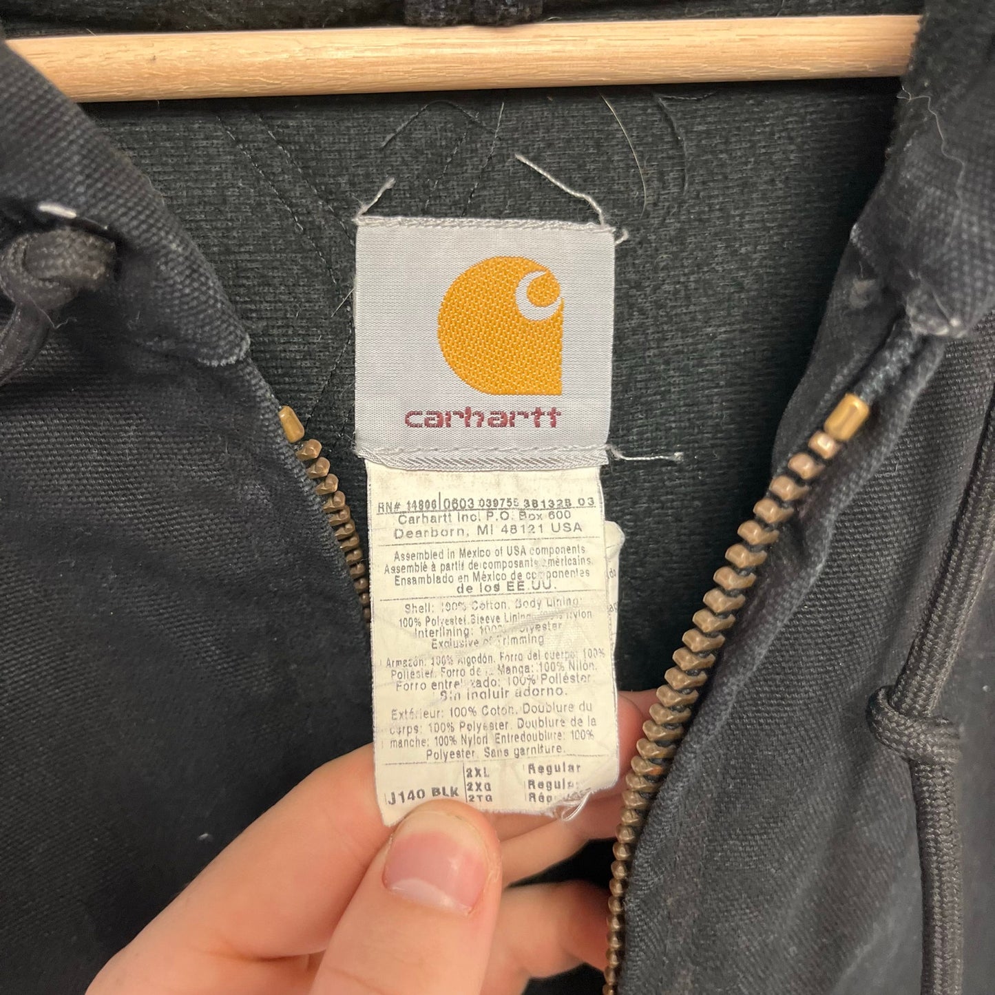 Carhartt J140 Active Hooded Jacket XXL