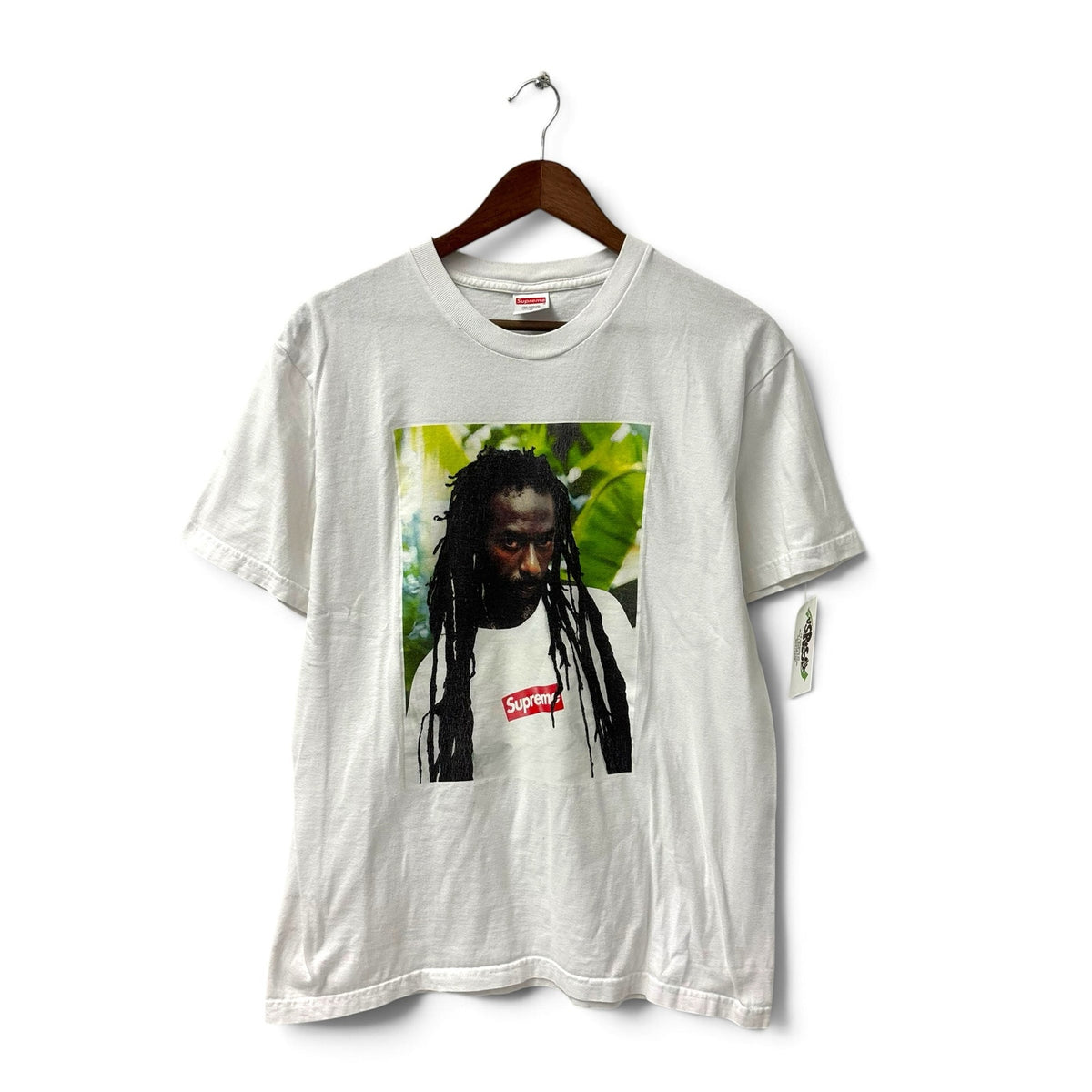 Supreme Buju Banton White Tee SS19 M